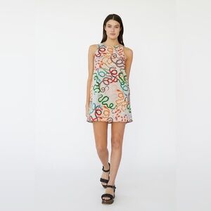Rachel Antonoff Lola Shift Dress Snakes Small